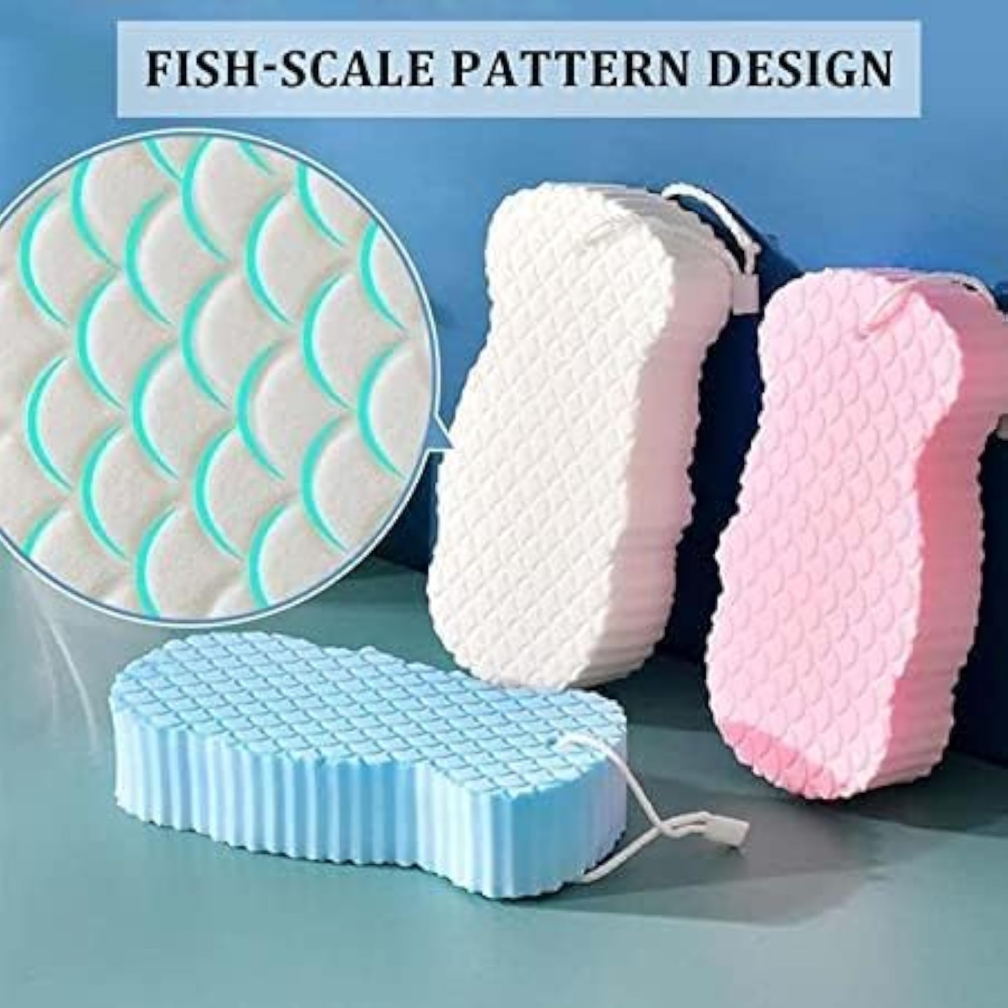 Ultra Soft Bath Body Shower Sponge, Magic Dead Skin Remover